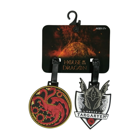 Game of Thrones 2-Piece Suitcase ID Tag Set with Adjustable Straps, Multi