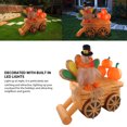 thumbnail image 2 of Carro inflable de calabaza de pavo decoración de pavo de patio inflable luces LED de poliéster 210T 100-240V impermeable para fiesta ANGGREK Otros, 2 of 7
