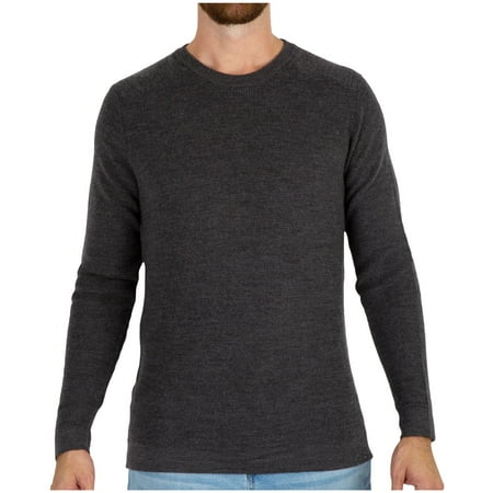 MERIWOOL Merino Wool Men's Knit Sweater Crewneck Pullover Top - Large