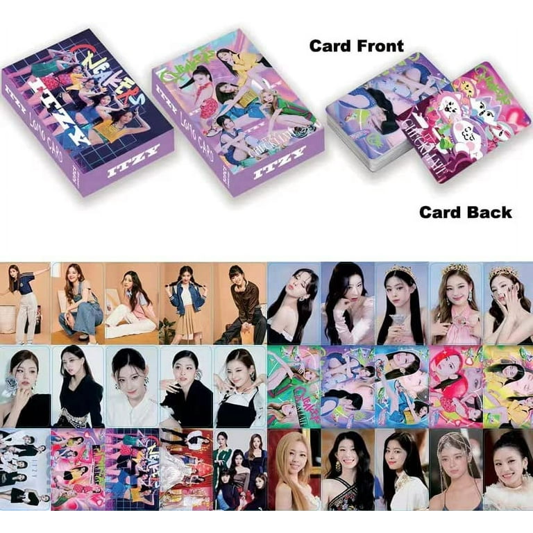 5 Pack/150 Pcs ITZY Lomo Kpop Photocards - High Quality Greeting