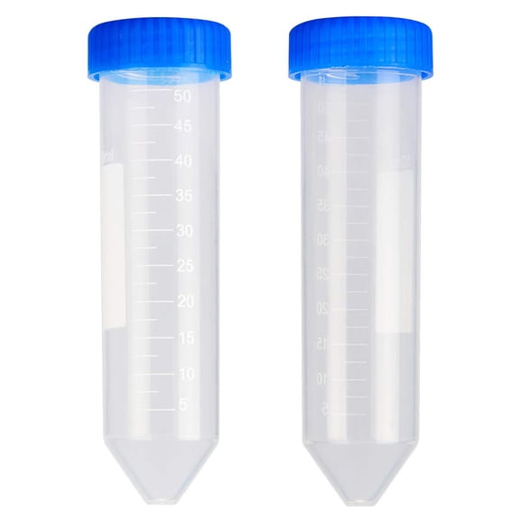 StonyLab Polypropylene Graduated Conical Centrifuge Tube with Screw Cap (50ml, 25 Packs)