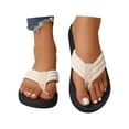thumbnail image 3 of jiaxiM Jelly Flip Flops for Women Thong Sandals for Women Wide Soft Ladies Slippers Non- Rubber Sole Orthofeet Shoes for Women for Summer Beach, 3 of 9