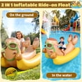 thumbnail image 4 of WonderStone Inflatable Water Animal Hog Pool Floats, Large Ride-On Water Raft for Adults & Kids, Fun Summer Beach Party Decoration & Pool Toy, 4 of 9