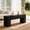 Black, variant on Fnova 47" Wooden Entryway Bench, Farmhouse Wooden Shoe Bench, Indoor End of Bed Stool for 1-2, Long Kitchen Table Seat Dining Seat for Entryway, Hallway, Living Room