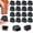 Black, variant on Ezprotekt 16 Pcs Chair Leg Caps Rectangle Furniture feet Covers with Felt, Chair Leg Floor Protectors, Fit L :1.3-1.7", W: 0.9-12" (Clear)
