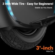 INMOTION V6 Electric Unicycle: UL2272 Certified 27.6lbs Lightest EUC, 18.6mi Range & 1000W Motor - Self-Balancing Scooter for Adults Teens Commuting