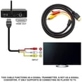 thumbnail image 3 of 5ft Video Cable HDMI to RCA Audio AV Adapter, Male M/M 3-RCA DVD HDMI 1080P for HDTV By PULMCheerger, 3 of 8
