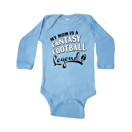 

Inktastic My Mom Is a Fantasy Football Legend Gift Baby Boy or Baby Girl Long Sleeve Bodysuit
