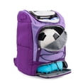 thumbnail image 4 of Mochila J World Athlete con compartimento para zapatos, color morado, 4 of 6