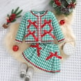 thumbnail image 2 of Bainana Christmas Outfit Set For Kids Long Sleeve Letter Print Sweatshirt Pants 2 Pieces Clothes Set Toddler Boys Girls Relaxed Fit Party Wear, 2 of 6