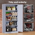 thumbnail image 6 of SOLAURA 72 inches Tall Metal Garage Storage Cabinets, Lockable Steel Storage Cabinet with Doors and Adjustable Shelves for Office, Home, Shops, Garage, Assembly Required, Cement Gray, 6 of 7