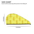 thumbnail image 2 of Xecao Gold Pineapple Print Hair Towel, Hair Turbans for Wet Hair, Drying Hair Wrap for Curly Hair Women,Coral Velvet Dry Hair Cap,Dry Hair Hat, 2 of 6