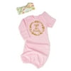 Newborn Baby Girl Floral Nightgowns Headband Sleepwear Sleeping Bag