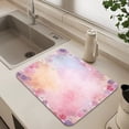 thumbnail image 6 of Dish Drying Mat Absorbent Dish Drainer Kitchen Counter 19.7x15.7inch Dish Drying Pad for Countertops Sinks Draining Racks Colorful Pastel Floral Pattern, 6 of 9