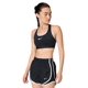 thumbnail image 1 of Sostén Deportivo Nike Swoosh con Soporte Medio y Acolchado Negro Blanco Talle S, 1 of 7