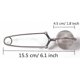thumbnail image 4 of Stainless Steel Loose Leaf Tea Mesh Strainer Snap Ball Tea Infuser (silver) (2pcs), 4 of 4