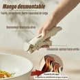 thumbnail image 3 of Juego de ollas y sartenes antiadherentes, Juego de 19 Ollas, Sarten Batería de Cocina, Juego de Sartenes con Mango Desmontable, Batería de Cocina Apto para Lavaplatos Y Horno, 3 of 5