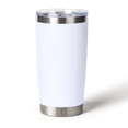 thumbnail image 1 of Muka 20 Oz Stainless Steel Tumbler, Vacuum Insulated Travel Mug with Lid, Powder Coated-White, 1 of 8
