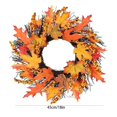 thumbnail image 3 of Corona de frutas mixtas con forma de sol, simulación de hojas de arce y bayas, para colgar en la puerta, para Acción de Gracias, 3 of 8