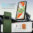 thumbnail image 2 of Case for Google Pixel 10 Pro XL 6.8" with Invisible Fold Holder Stand, Magnetic Wireless Charging,Sliding camera casing,Shockproof Dropproof Tough Rugged Protective Case Cover,Green, 2 of 10