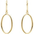 thumbnail image 2 of FB Jewels 14K Yellow Gold Oval Dangle Earrings, 2 of 2