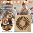 thumbnail image 3 of Wooden Cookie Stamp & Shortbread Mold Set - 3D Embossing Baking Molds for Springerle, Linzer, Maamoul Cookies | DIY Kitchen Tool, 3 of 7