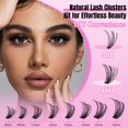 thumbnail image 4 of Kit de extensión de pestañas WLFRHD Lash Clusters D Curl 320 piezas, 4 of 7
