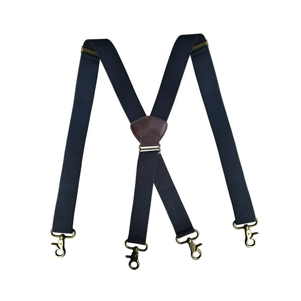 Hombre Pantalón con tirantes Pantalones Tirantes Accesorios de vestir Tirantes anchos elásticos Negro