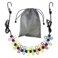 thumbnail image 1 of Retractable Portable Clothing Line with 12 Clothes Clips for Indoor Laundry Drying Line,Outdoor Camping Accessories, 1 of 5