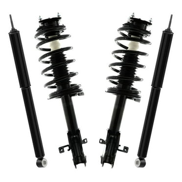 AutoShack Front Complete Strut & Coil Spring Assembly with Rear Shock Absorbers Set for 2011-2014 Ford Edge 2011-2015 Lincoln MKX FWD | Full-vehicle Suspension System Replacement Kit CSTKS0022