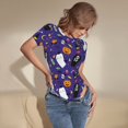thumbnail image 3 of Naloa Cute And Creepy Bodysuits for Women, Women's Short-Sleeved Onesie, One-Piece for Parties, dates, clubs-, 3 of 7