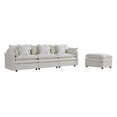 thumbnail image 6 of Miekor Furniture 108.66"Modern Chenille L-Shaped Sectional Sofa With Convertible Chaise, Comfy Cloud Couch Deep Sectional Sofa With Ottomans For Living Room 00057, 6 of 12