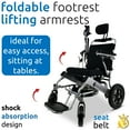 thumbnail image 2 of Majestic Fauteuil Roulant Électrique Buvan, Fauteuils Roulants Pliants Légers, Silla de Ruedas Electrica Para Adultos, Fauteuil Roulant Motorisé, Siège de 20′′ de Large, Convient à Tout Coffre, Poids de Charge Max de 310 Lb, 2 of 6