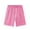 Pink, variant on Mens Casual Shorts - Drawstring Elastic Waist Summer Beach Stretch Golf Shorts
