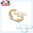 thumbnail image 3 of Miniso-Anillo de plata Cinnamoroll para mujer, pulsera de moda para novia, regalo del Día de San Valentín, cadena de clavícula, colgante, joyería para niñas, 3 of 4