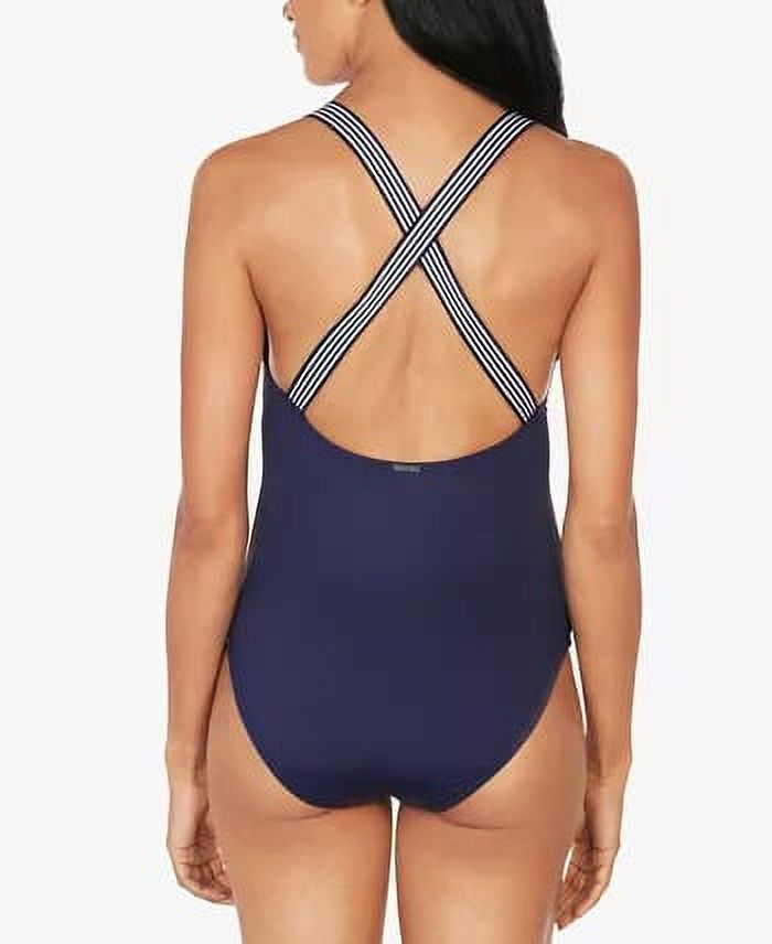 Nautica DEEP SEA Cross-Back One-Piece Swimsuit, US X-Large