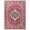 Red, variant on Wondo Bohemian Machine Washable Area Rug for Living Room, Green, 4' x 6'