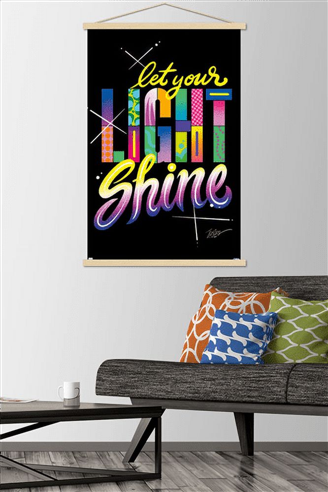 Jason Naylor - Let Your Light Shine Wall Poster with Wooden Magnetic Frame, 22.375" x 34"
