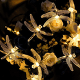 thumbnail image 5 of Dinheiro Luz solar de libélula para exteriores, 50 luces LED de libélula, luces decorativas para jardín y jardín, 5 of 5