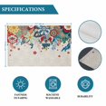 thumbnail image 6 of Boho Flowers Placemats Set of 4, Abstract Ethnic Vintage Bohemian Floral Placemats for Dining Table, Place Mats for Kitchen Tabletop, Waterproof Wipeable Dining Table Mats Set, 6 of 9