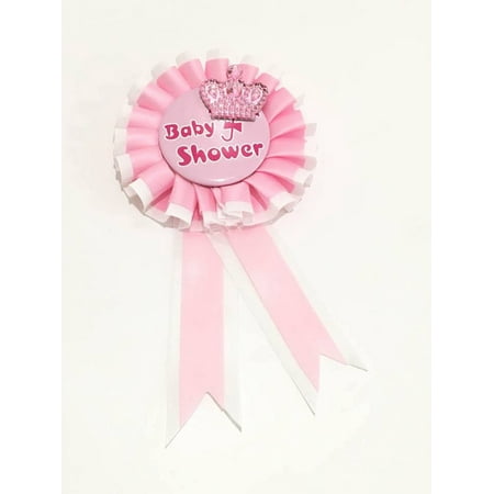 Baby Shower Mother To Be Princess Pink Badge Corsage Keepsake Gift