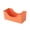 Orange Type 1, variant on Homelife 6-Inch Dinner Plate Food-grade Stackable Plastic Round Serving Dishes for Kitchen