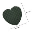 thumbnail image 2 of TEHAUX 2Ud Practical Flower Mud Heart Shape Green Absorbent for Floral Accessory Use, 2 of 6