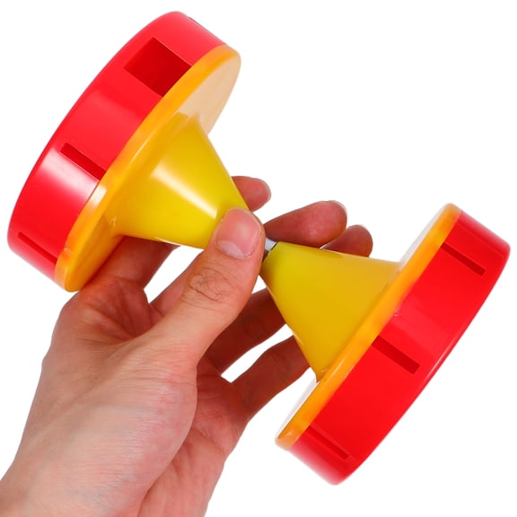 WRITWAA 1Set Red Plastic Chinese Yoyo Diabolo with Handsticks Dualaxis Design for Outdoor Fitness