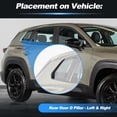 thumbnail image 3 of 1 Pair Rear Window D Pillar Posts Trim Mould Panel Cover for Mazda CX-50 2023 2024 2025 2026 Stainless Steel Adhesive Car Door Pillar Trim Left Right Set Anti Scratches Black, 3 of 7