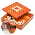thumbnail image 3 of BESTSKY Classic Wooden Solitaire Board Game Jumping Marbles Peg Educational Toys, 3 of 4