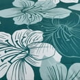 thumbnail image 3 of Dintszyayue Teal Floral 7Pcs Comforter Set Queen,Soft Bed Sheet Pillowcase Adult Bed in a Bag Bedding Set(90"x90"), 3 of 8