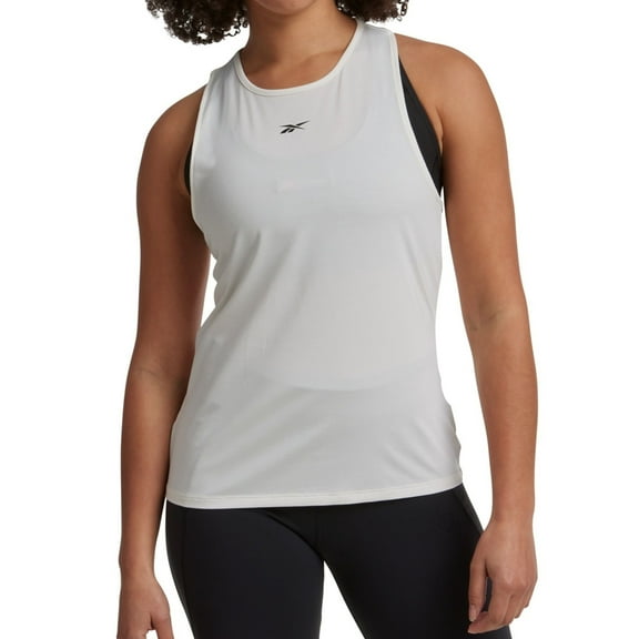 Reebok Womens Activchill Racerback Tank Top, White, Large