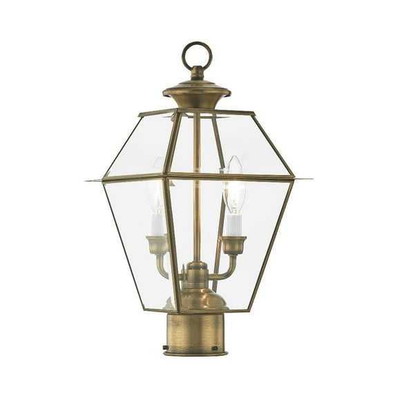 Livex Lighting Westover 2 Light Outdoor Post Lantern