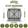 thumbnail image 4 of CLAM Quick Set Traveler, Gray + CLAM Quick Set Screen, Gray (1 pack), 4 of 12